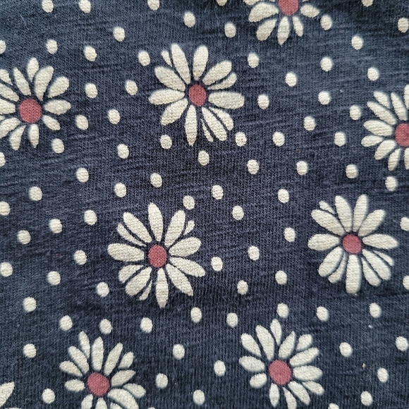 Anthropologie Sundry Navy Daisy Ruched Racerback Tank Dress Size 1/Small - Picture 10 of 10